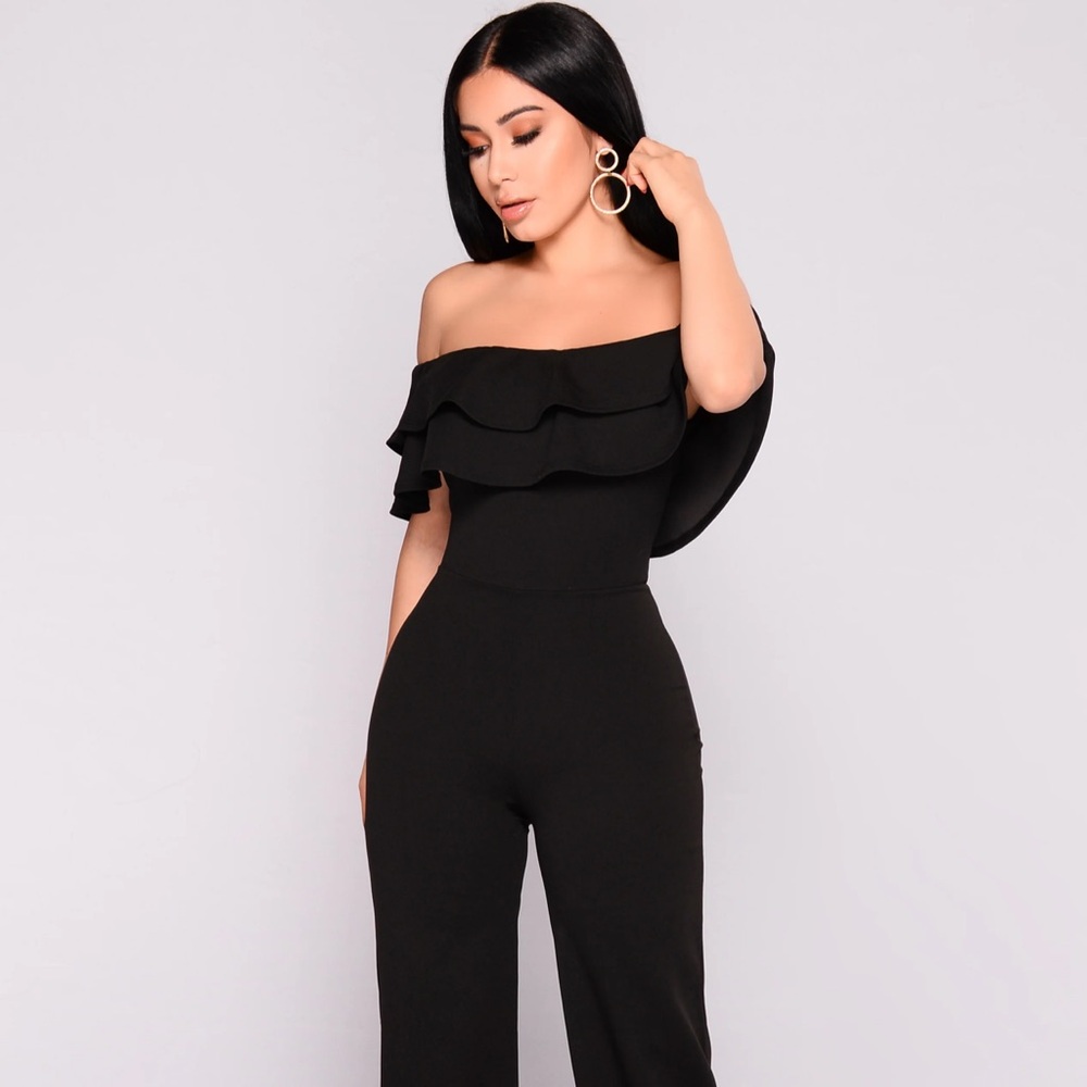 Fashion Nova Black Jumsuit